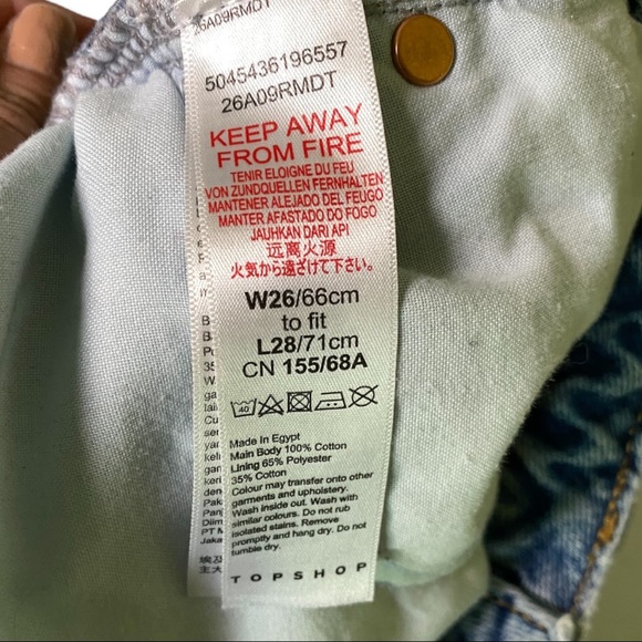 TOPSHOP Mom Petite High Waisted Jeans - Picture 7 of 11